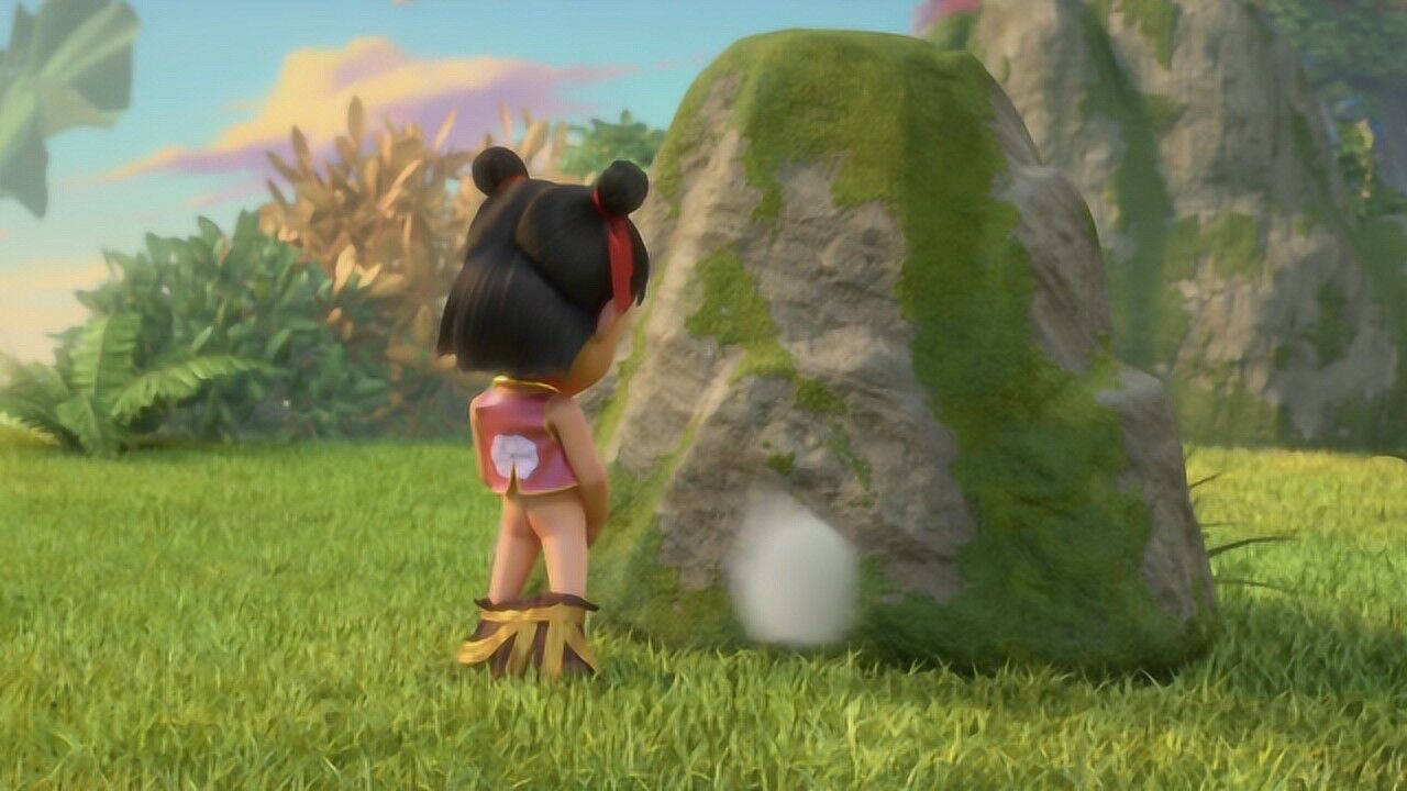 哪吒之魔童降世:哪吒在撒尿,太乙真人变化出一把大剪刀吓他,真够损的