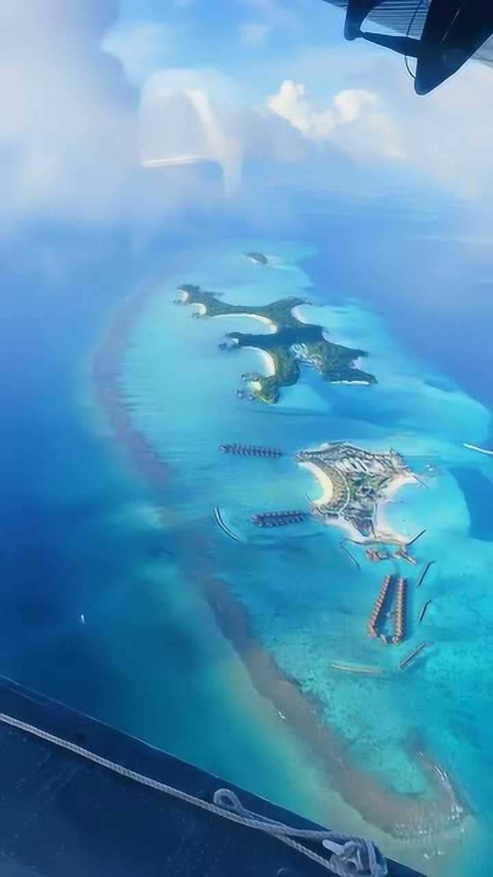 马尔代夫航拍图图片