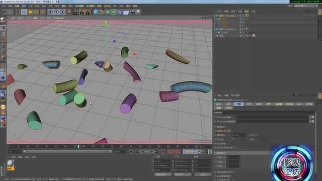 C4D教程运动图形介绍破碎泰森分裂的介绍