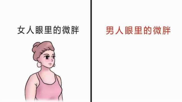 男人眼中的“微胖”女人到底长啥样?画的真形象!精辟呀