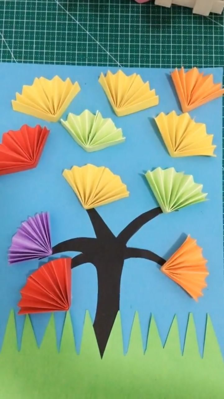 超简单的手工贴纸画家长们学起来吧