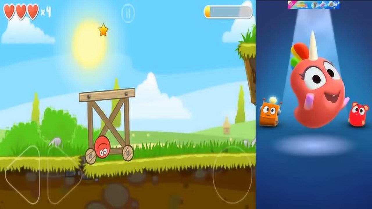 红球闯关4对比会说话的汤姆猫ep02