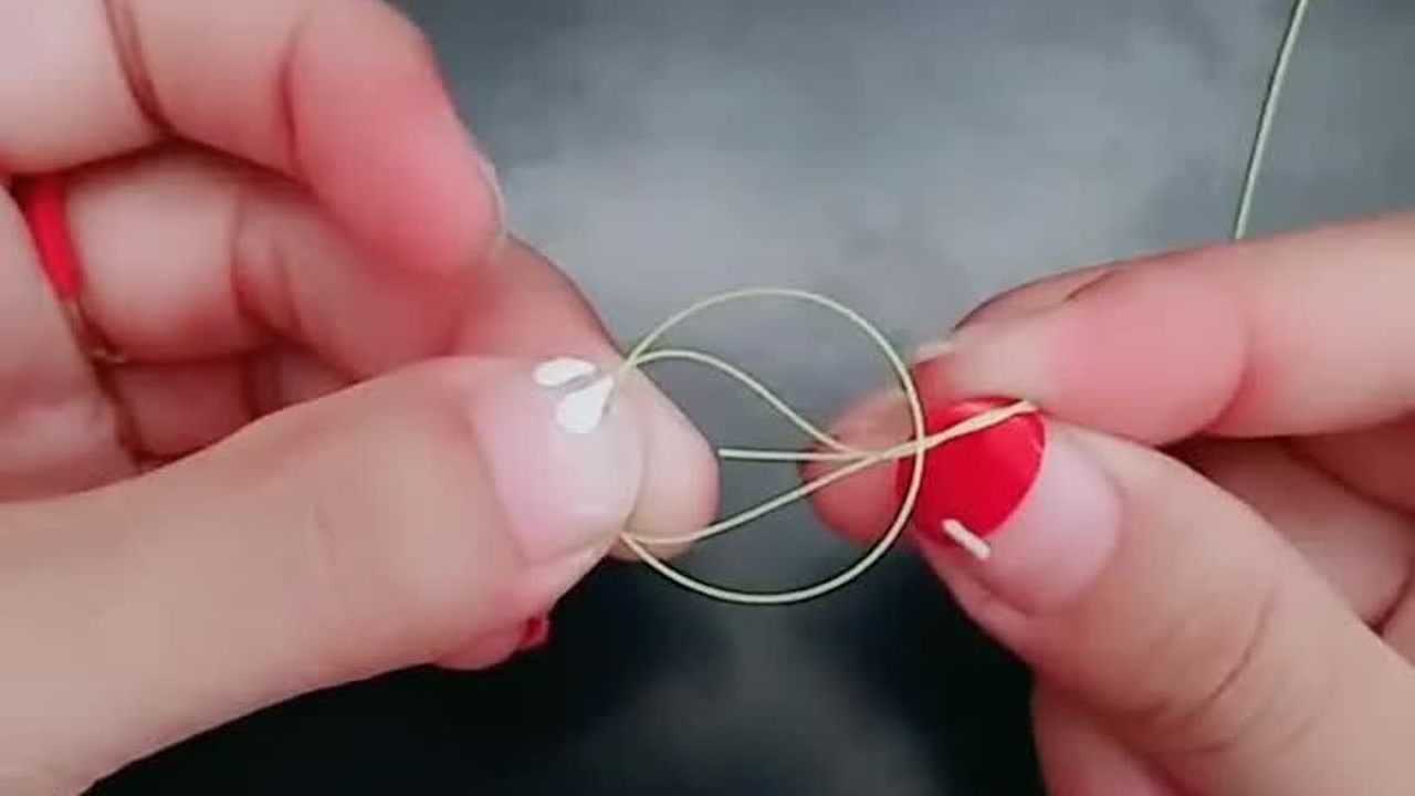 八字环连接绑法,钓鱼人常用的绑法!