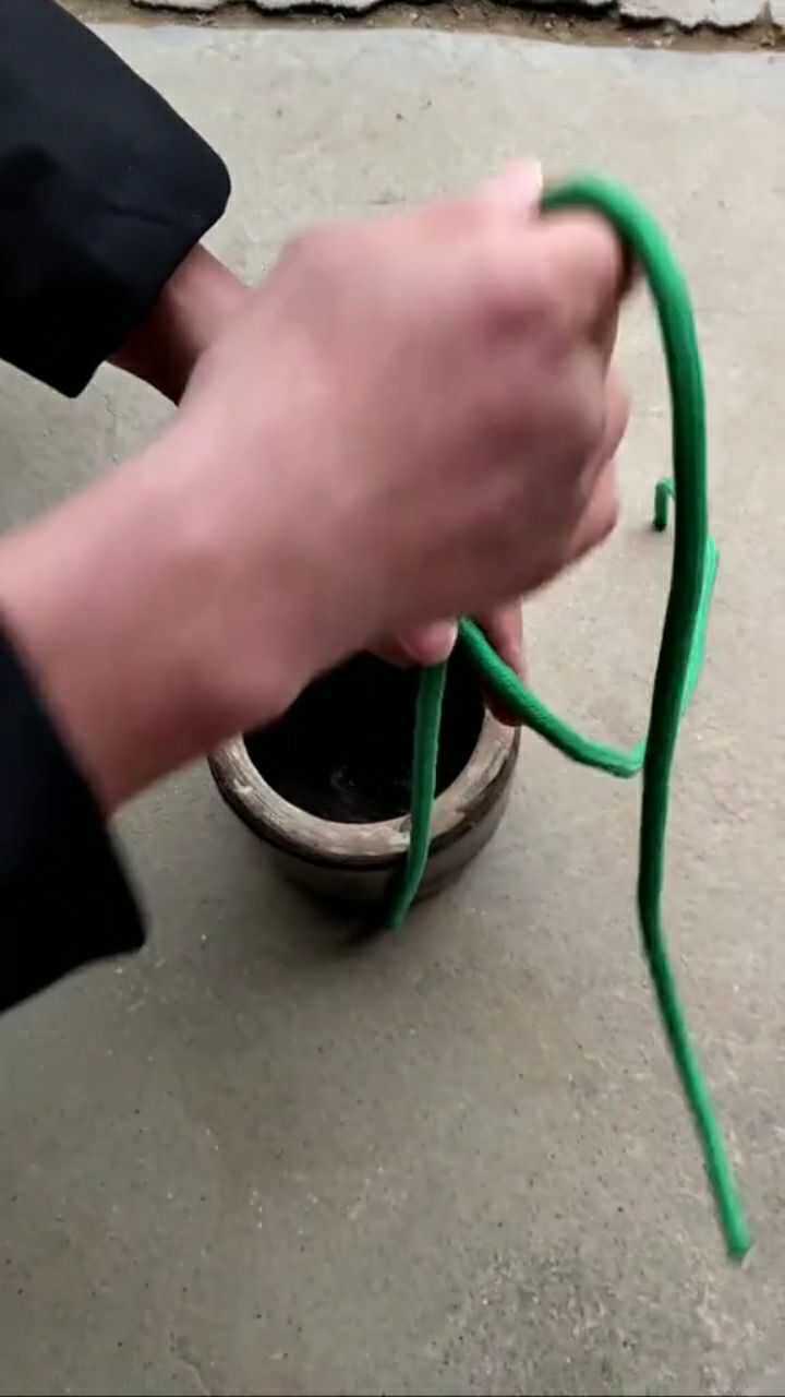 教你们一种提缸的绳子系法