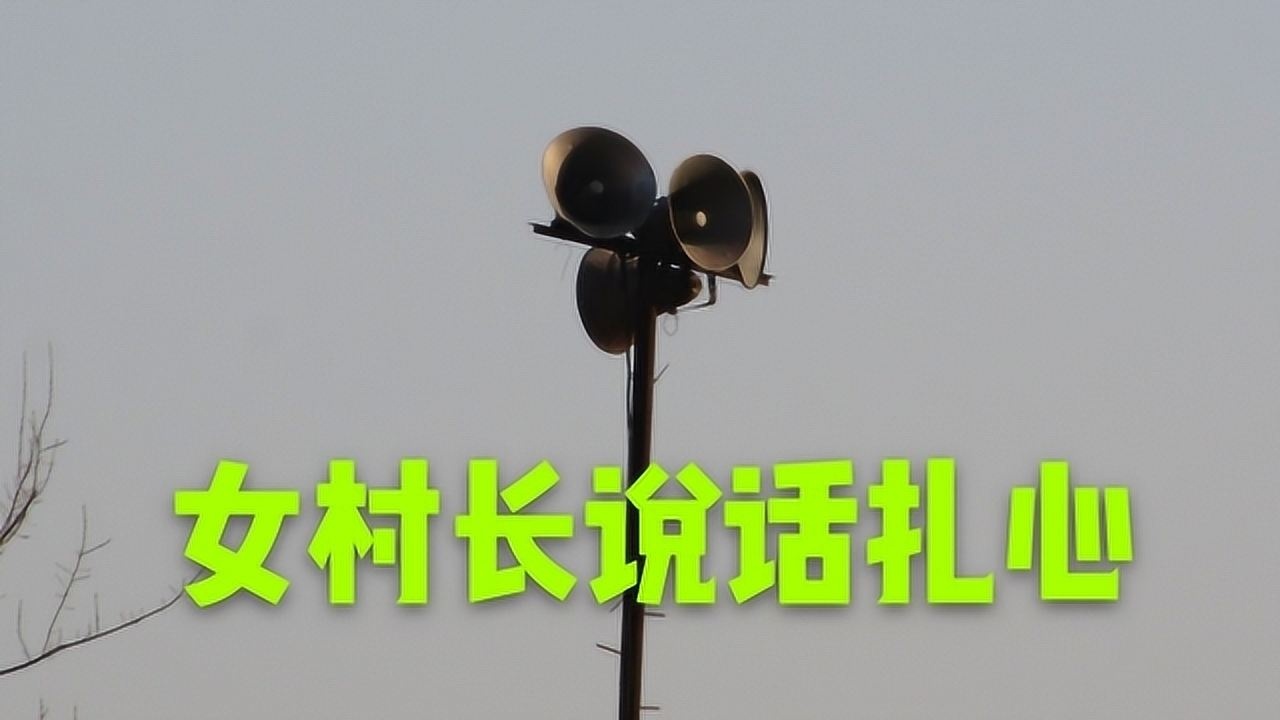 河南美女村长大喇叭喊话比河南网红村长还硬核