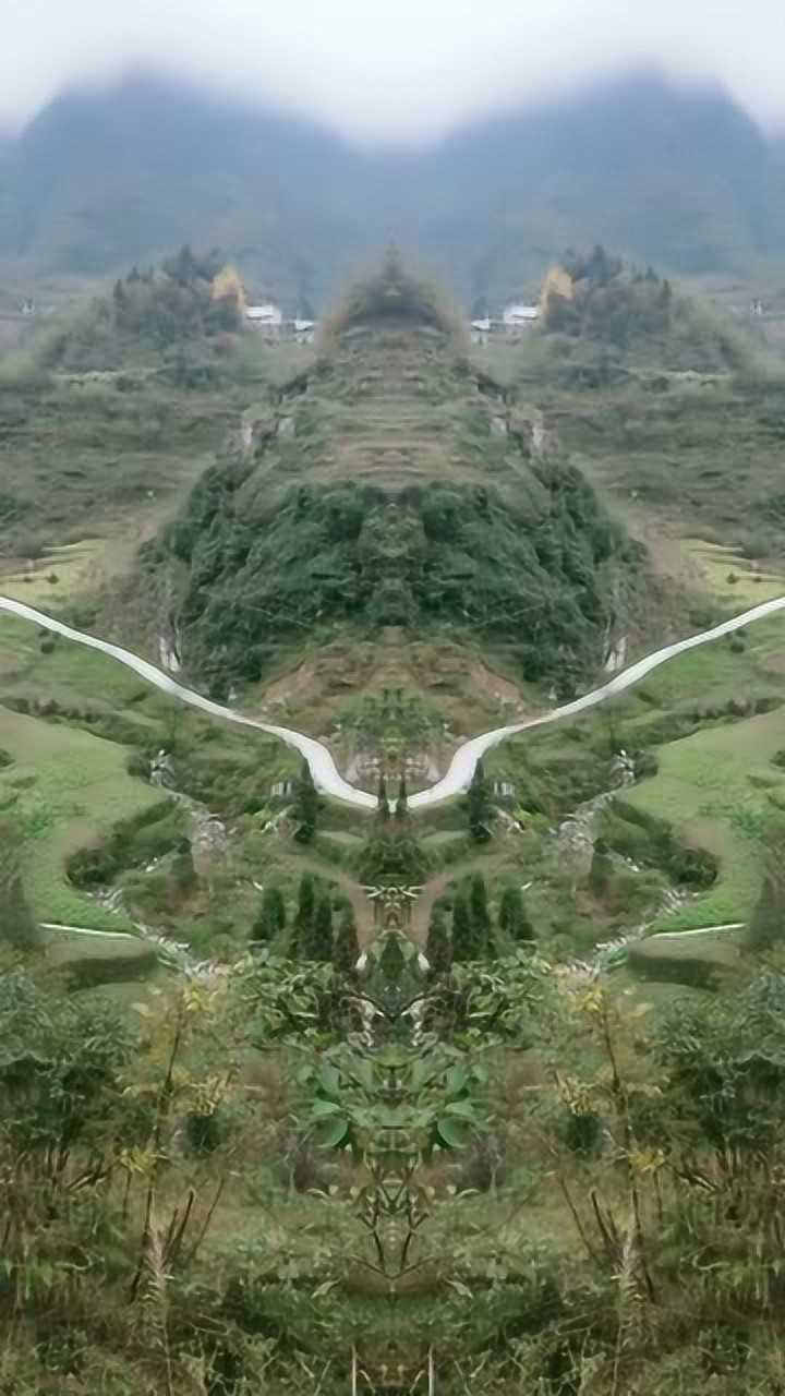 一个敢想一个敢修山里拍到这一幕这才是真正的风水宝地