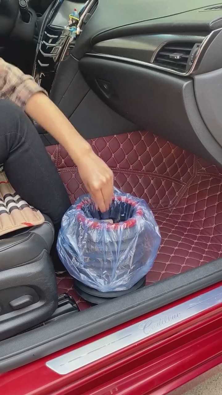 小姨子晕车总是吐车上,还好我买了垃圾桶,你们说值吗?