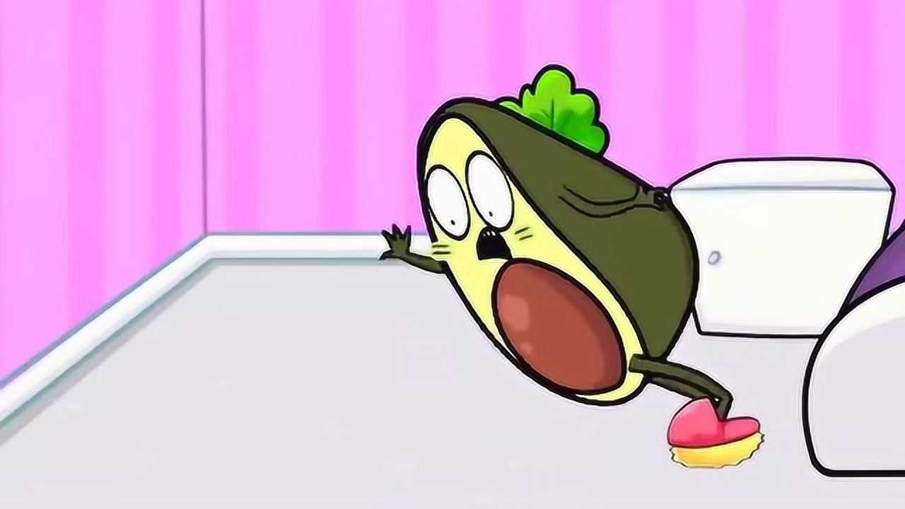 牛油果动画:牛油果的牙齿都变成蓝色了