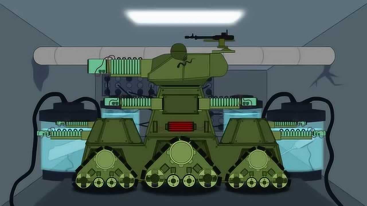 坦克世界动画kv44的维修和升级制造怪兽kv45终结者