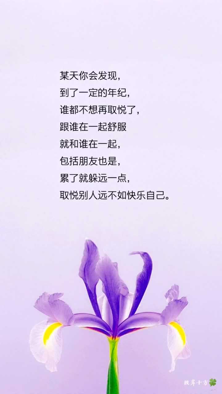 情感语录某天你会发现取悦别人远不如快乐自己