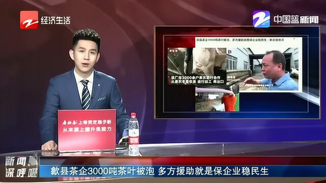 歙县茶企3000吨茶叶被泡 多方援助就是保企业稳民生