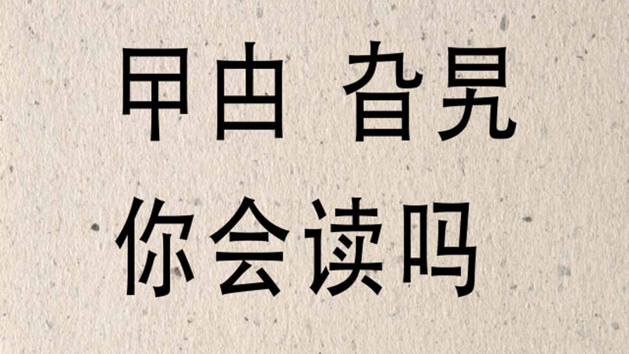 说文解字:"曱甴"和"旮旯"到底是什么意思?了解吗?