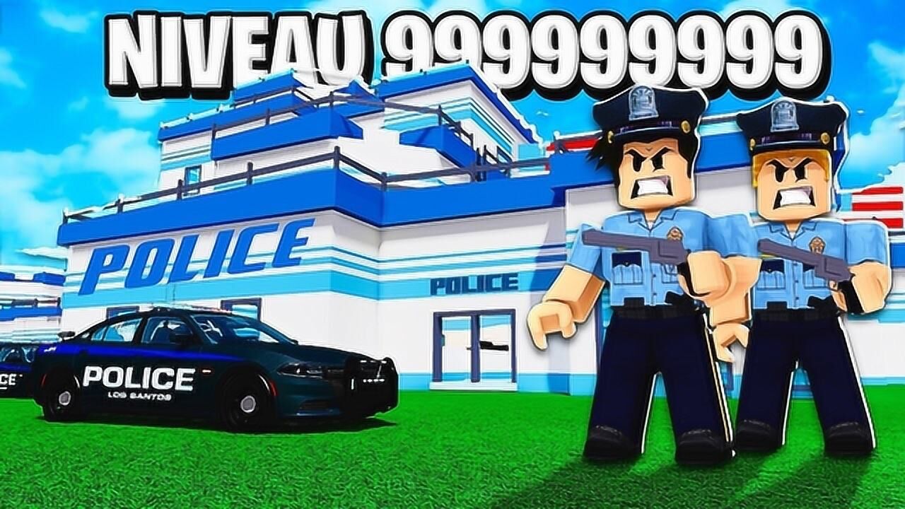roblox双人警察大亨:建造模拟警察局!爆笑警察游戏?小格解说