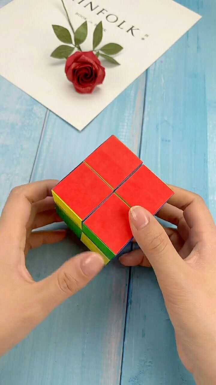 好玩的折纸无限翻,小方块教程,手工折纸