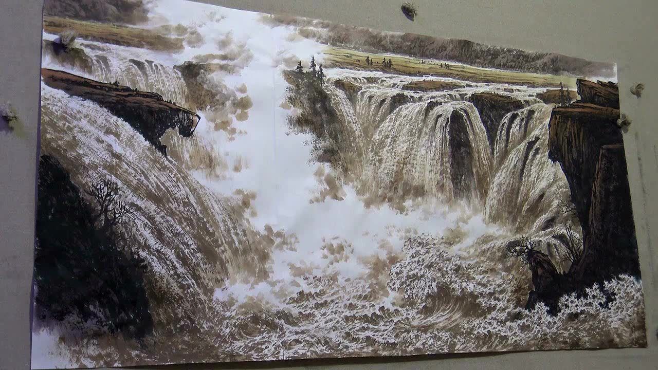 曾刚《龙啸》山水画讲解之四