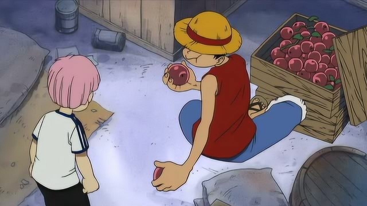 海贼王 第1集:路飞第一次跟克比见面,不愧是吃货!