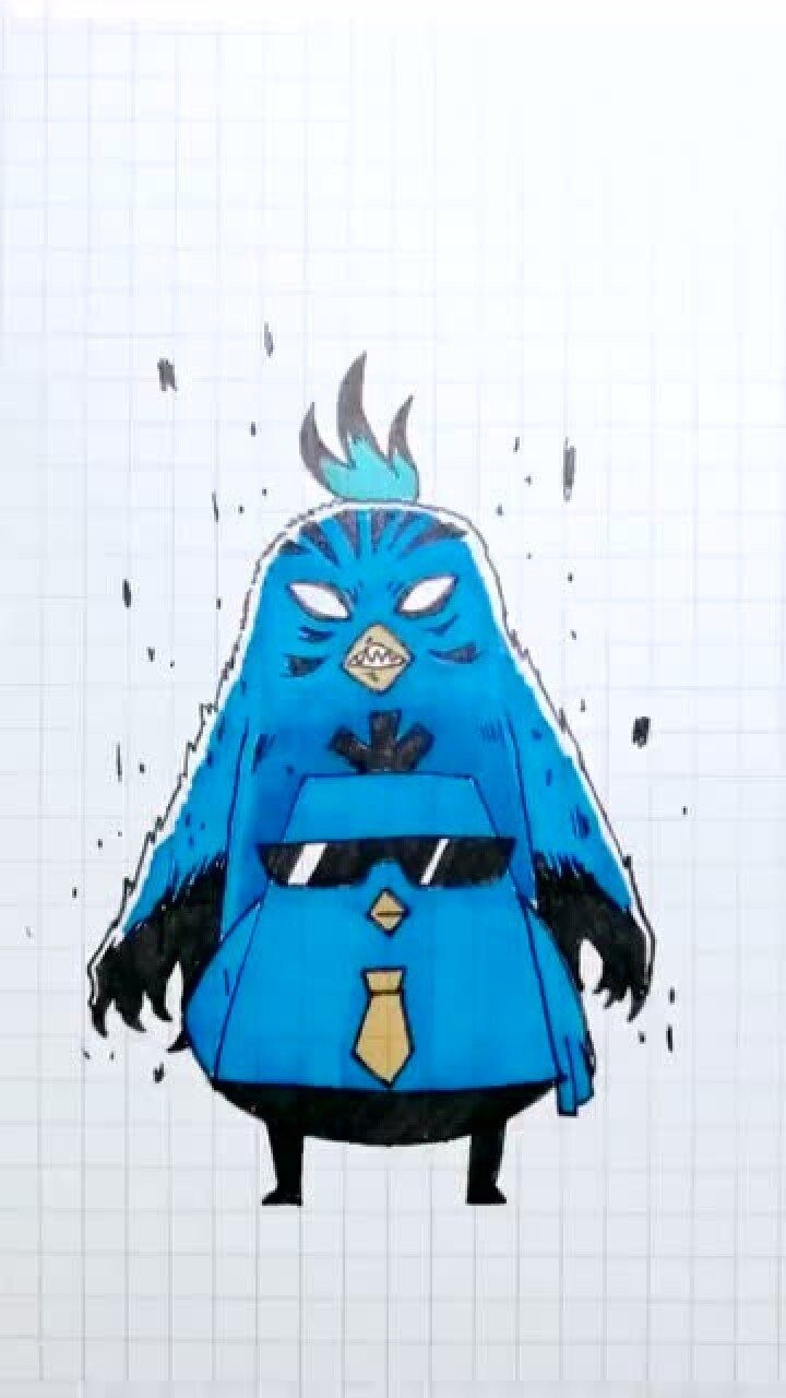 动漫"颜王"鸡大保,全网最简单的简笔画,学不会来找我!