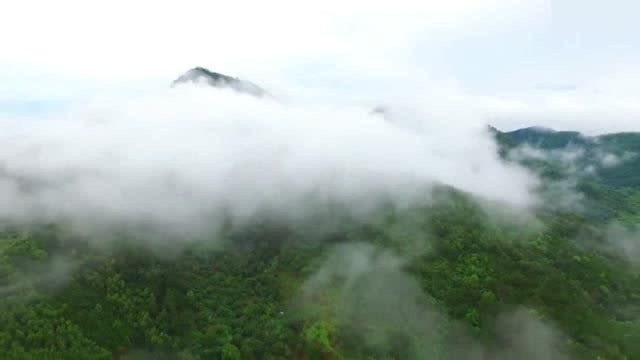 震撼大山草原湖泊云海视频背景