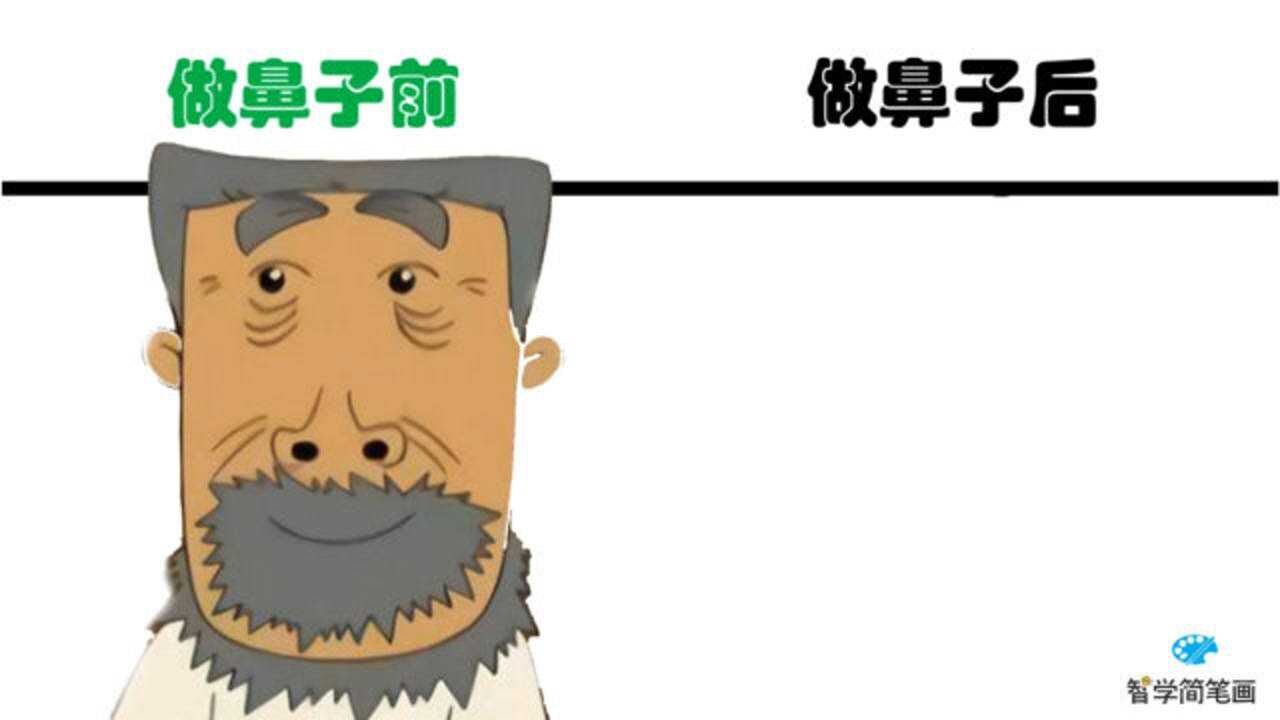 大耳朵图图牛爷爷做鼻子前vs做鼻子后,爱美之心,无