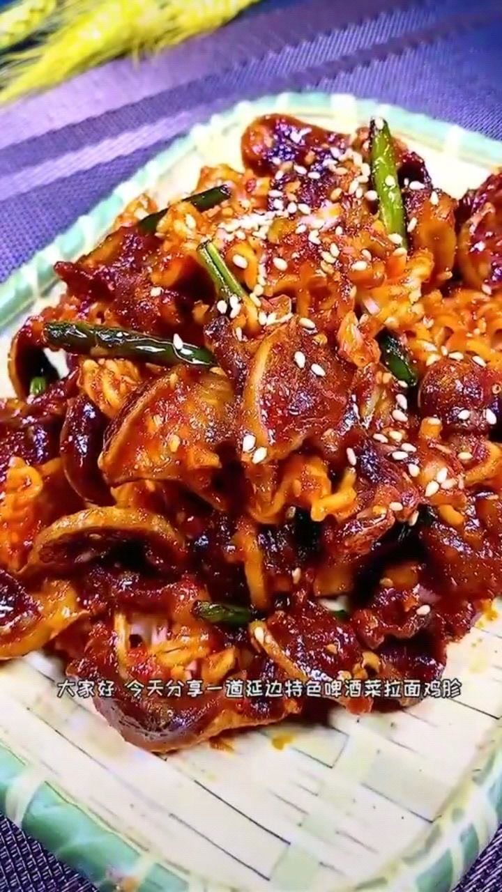 延边特色啤酒菜,拉面鸡胗
