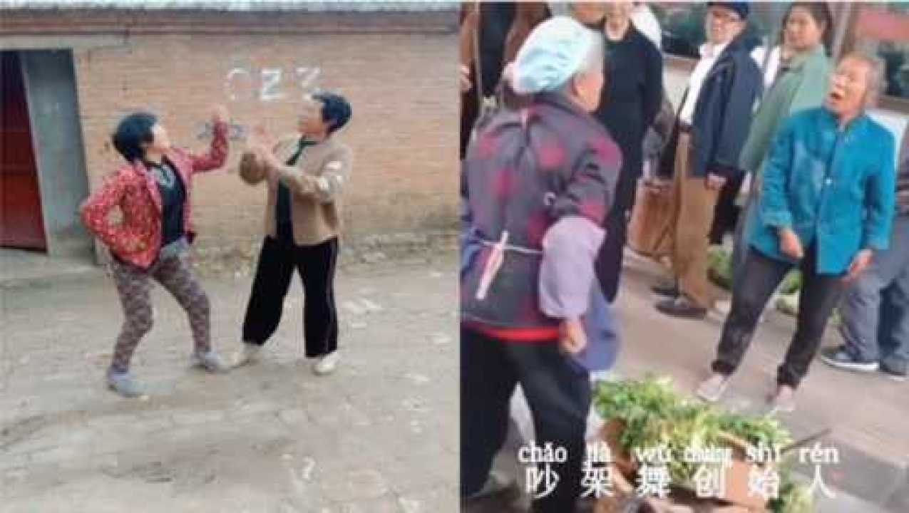 农村大妈斗舞式吵架画面太魔性了网友非物质文化遗产