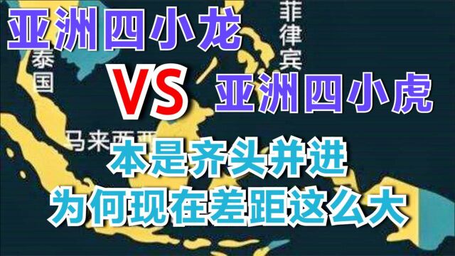 亚洲四小龙和四小虎对比,本是齐头并进,为何如今差距越来越大?