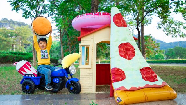 玩乐剧场儿童情景剧怎么回事呢买回来的食物都变得超级大