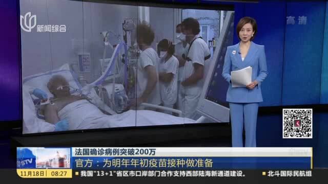 法国确诊病例突破200万:官方——为明年年初疫苗接种做准备