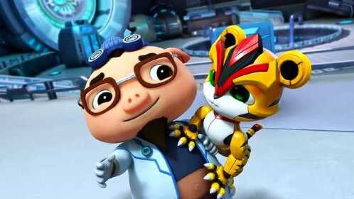 《猪猪侠》猪猪侠把机器人弄坏了,阿五生气了