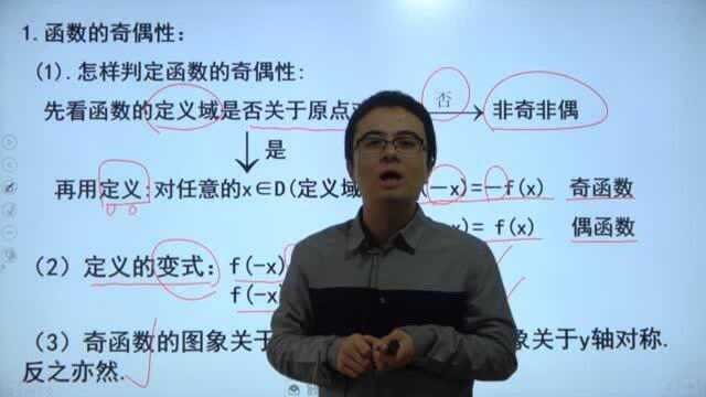 高中数学:函数的奇偶性1