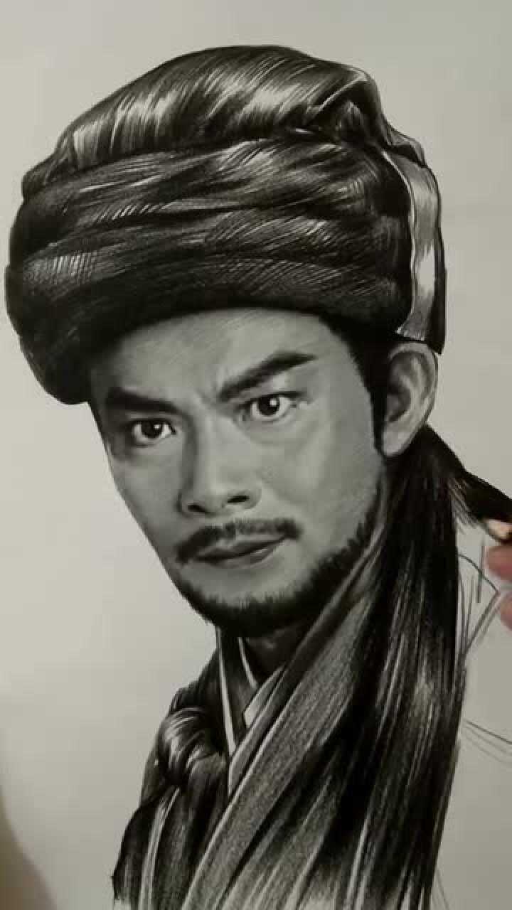 手绘"乔峰",黄日华之后,再无乔峰