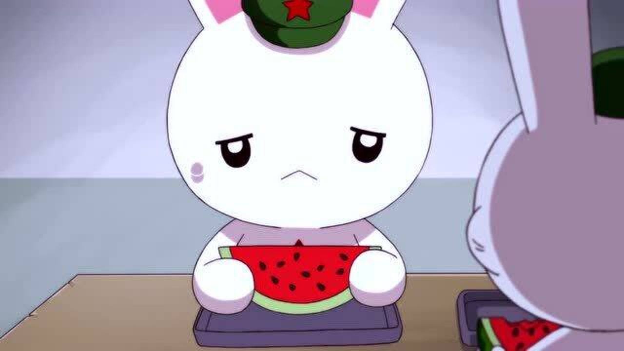 那年那兔那些事儿:兔子吃瓜吃到崩溃,师傅自信一笑,一个瓜无数种做法!