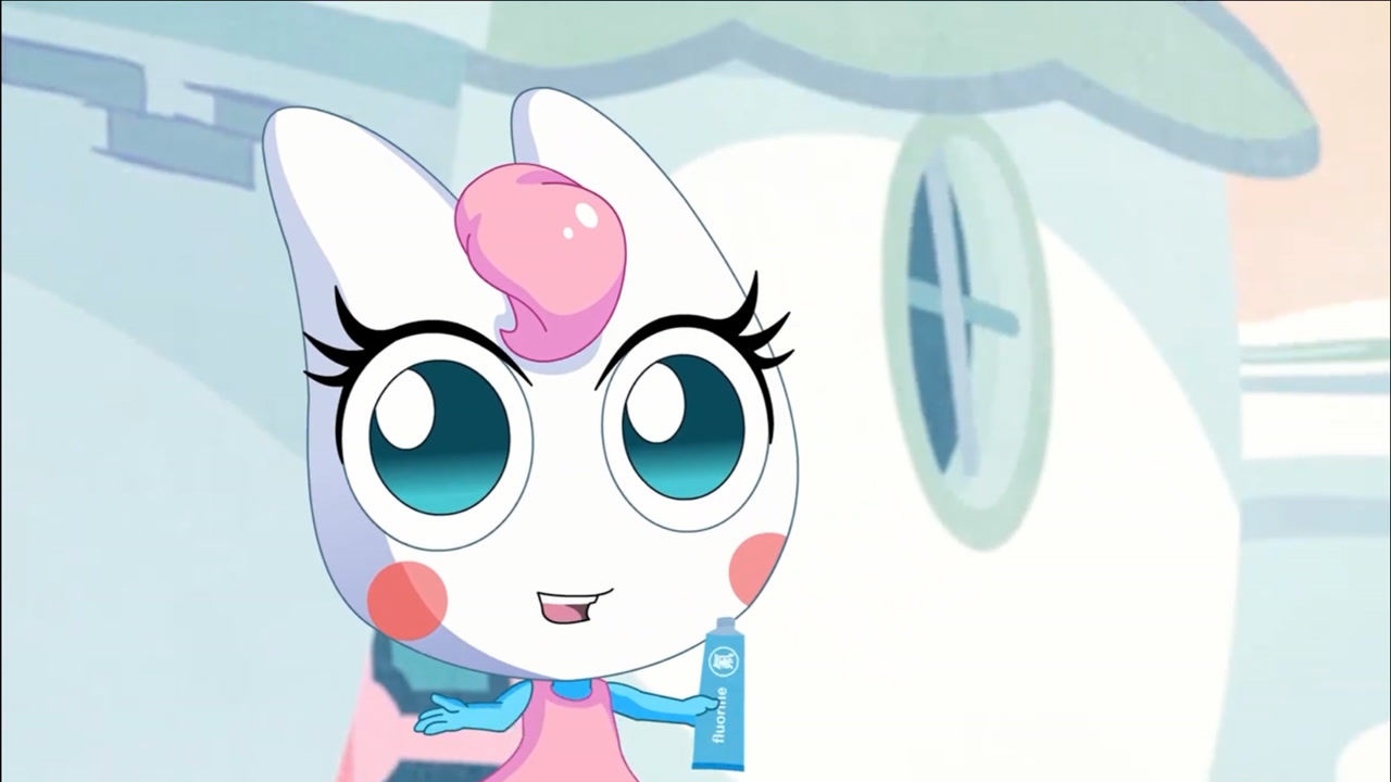 牙牙精灵战队:小孩牙膏真好闻,甜甜的水果味,美牙牙都爱上了