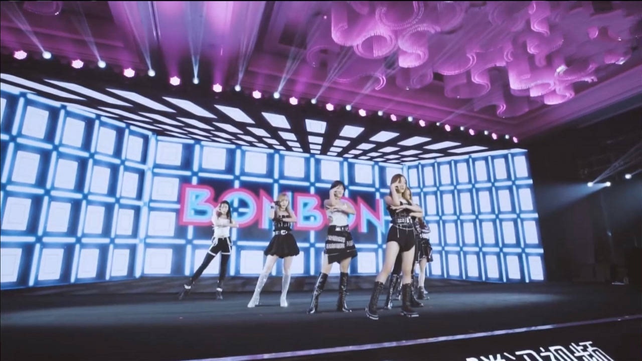 硬糖少女表演成团曲bonbongirls舞台要被燃爆了超好听