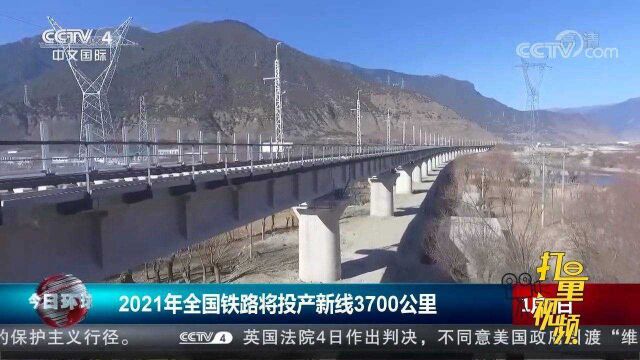 2021年全国铁路将投产新线3700公里