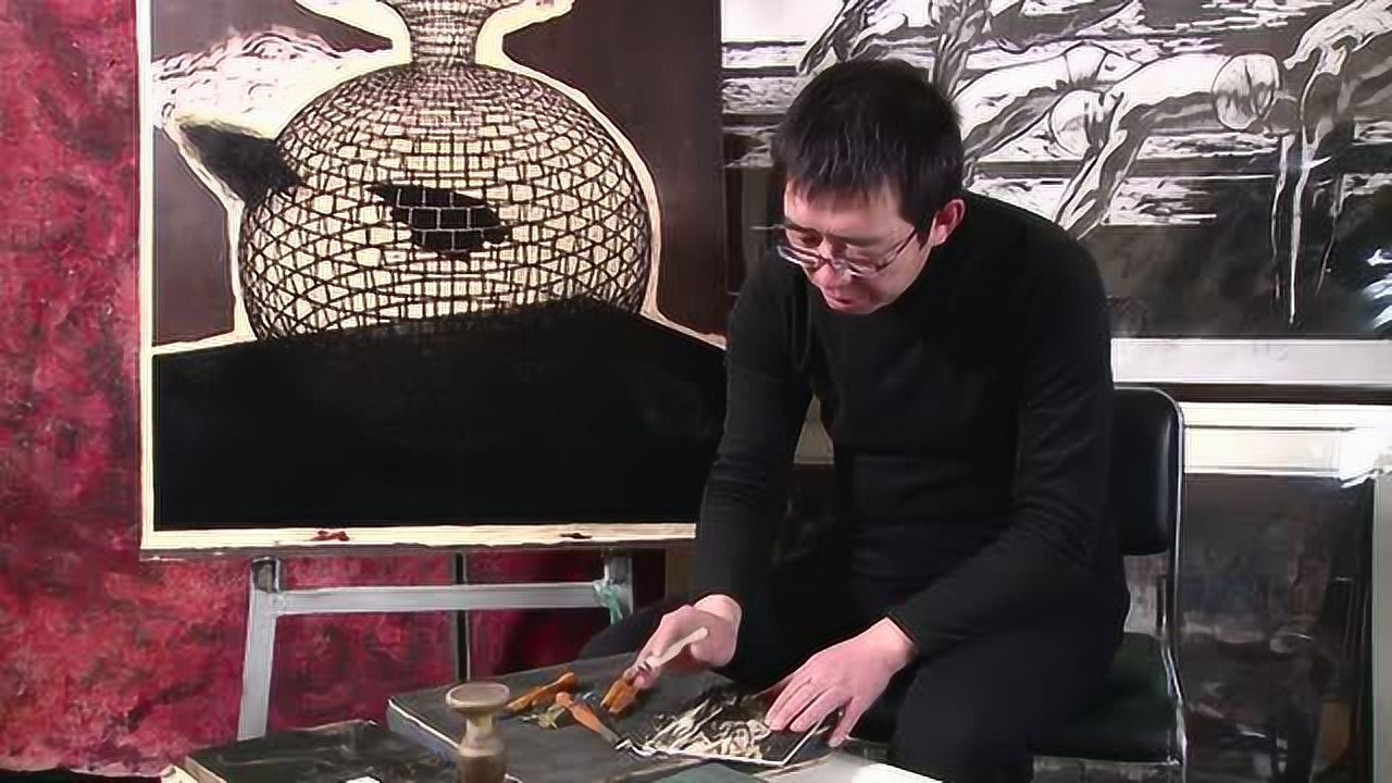 木版画制作课程:4.刻制过程_腾讯视频