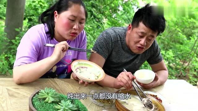 广东人煲汤就是好喝,胖妹花钱学来墨鱼汤,老公连喝2碗才解馋