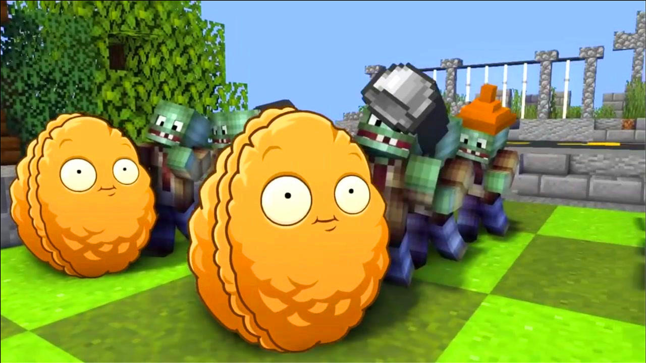 mc动画世界《植物大战僵尸》,僵尸是个可爱鬼!