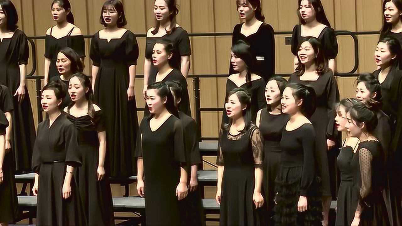 天空Ⅱ唐跃生词夏炎彬曲演唱湖南交响人声合唱团女声团指挥刘宇田钢琴