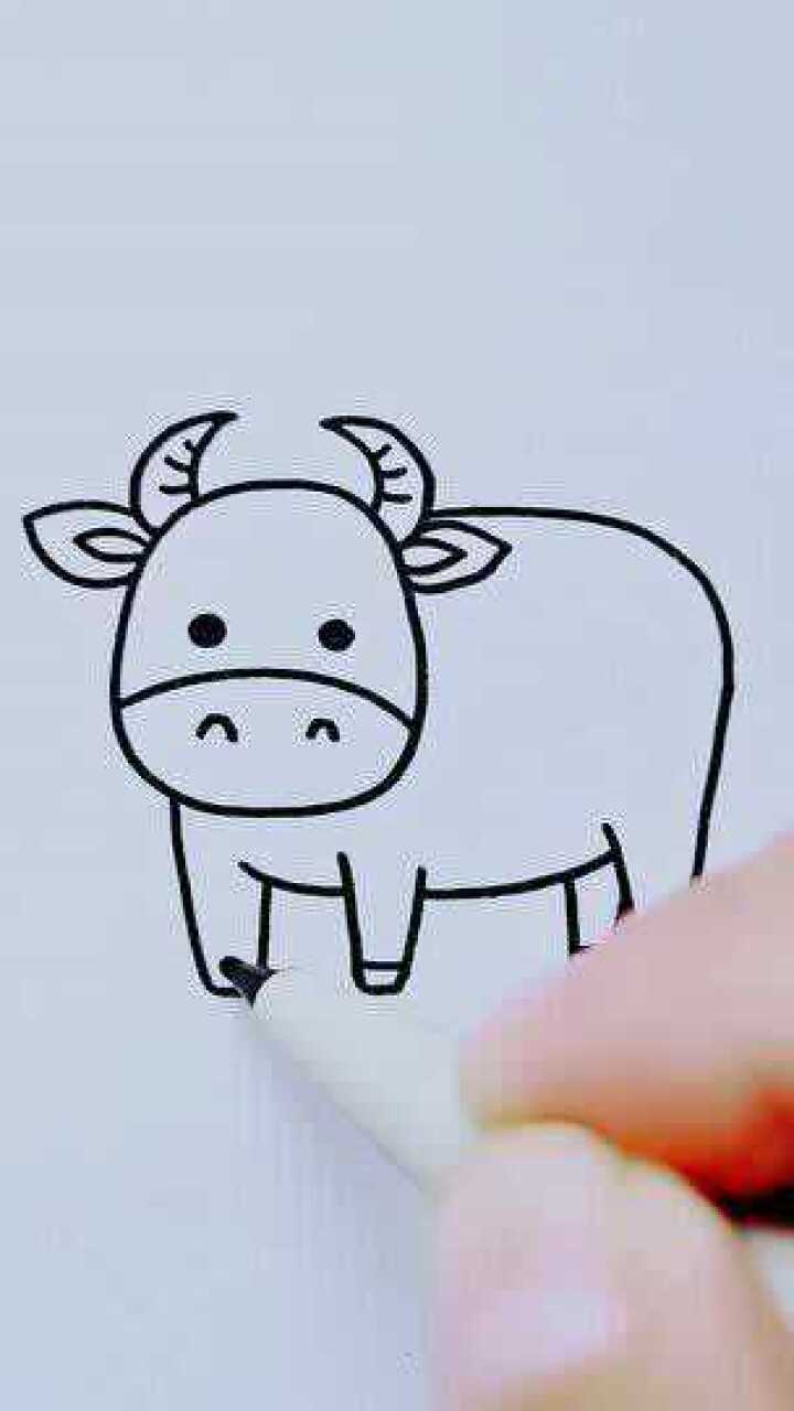 2021年牛气冲天可爱的牛简笔画来啦