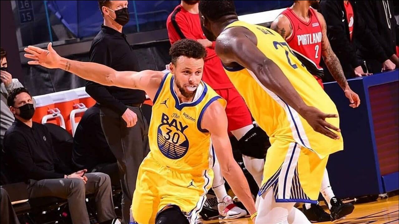 独自带队可还行库里2021赛季精彩三分合集