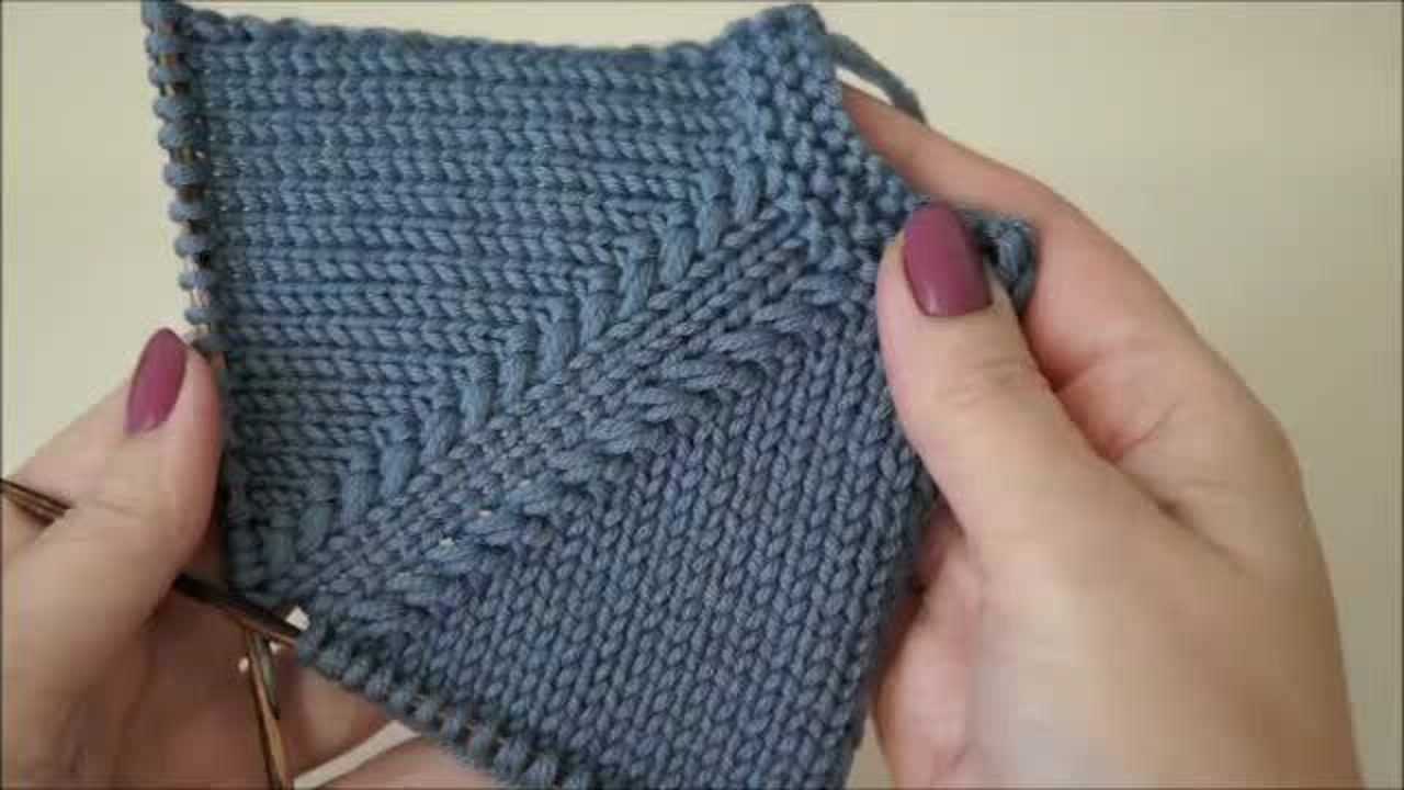 一款简约,时尚的斜肩加针小技巧,让你编织的毛衣独具一格!