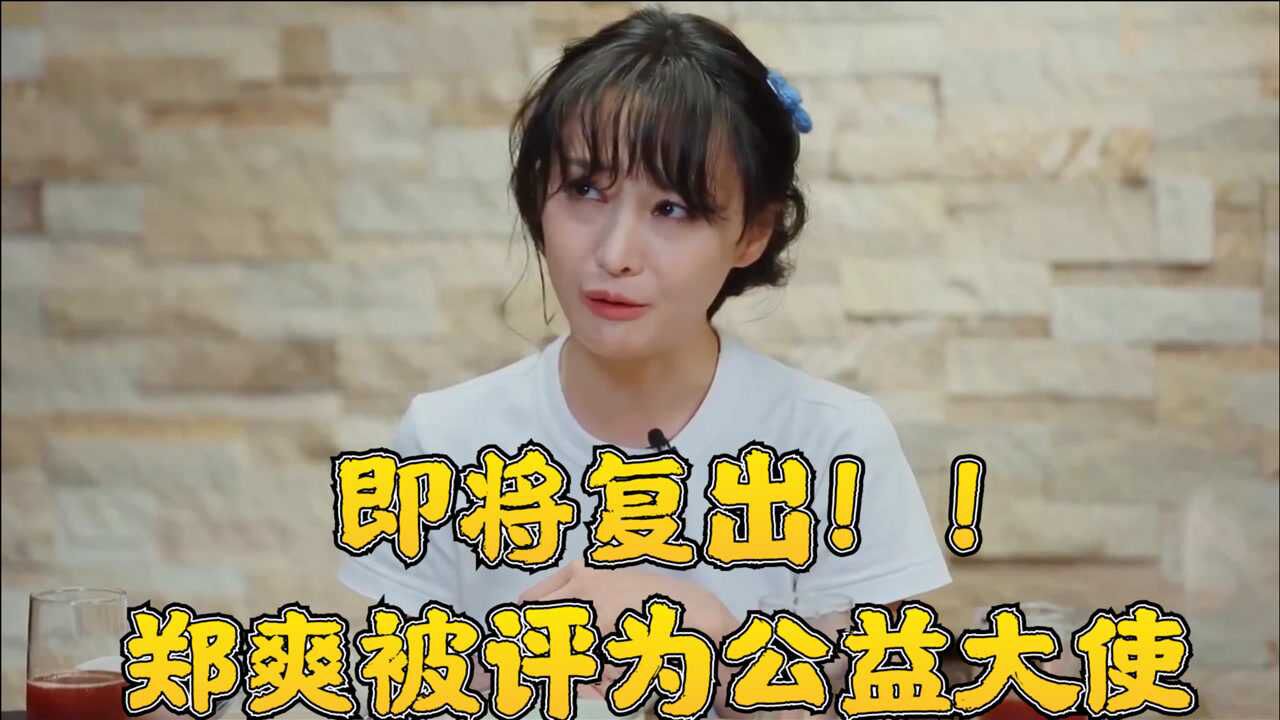 金主铺路即将复出郑爽被法院评为公益大使背后势力究竟多牛