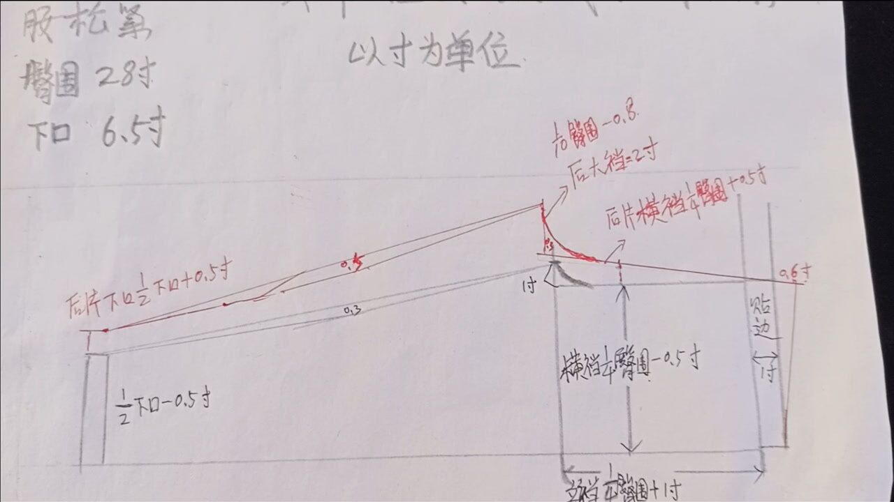 女士无裆杈秋裤后片咋裁剪?横档尺寸咋计算?裤腿如何收?_腾讯视频