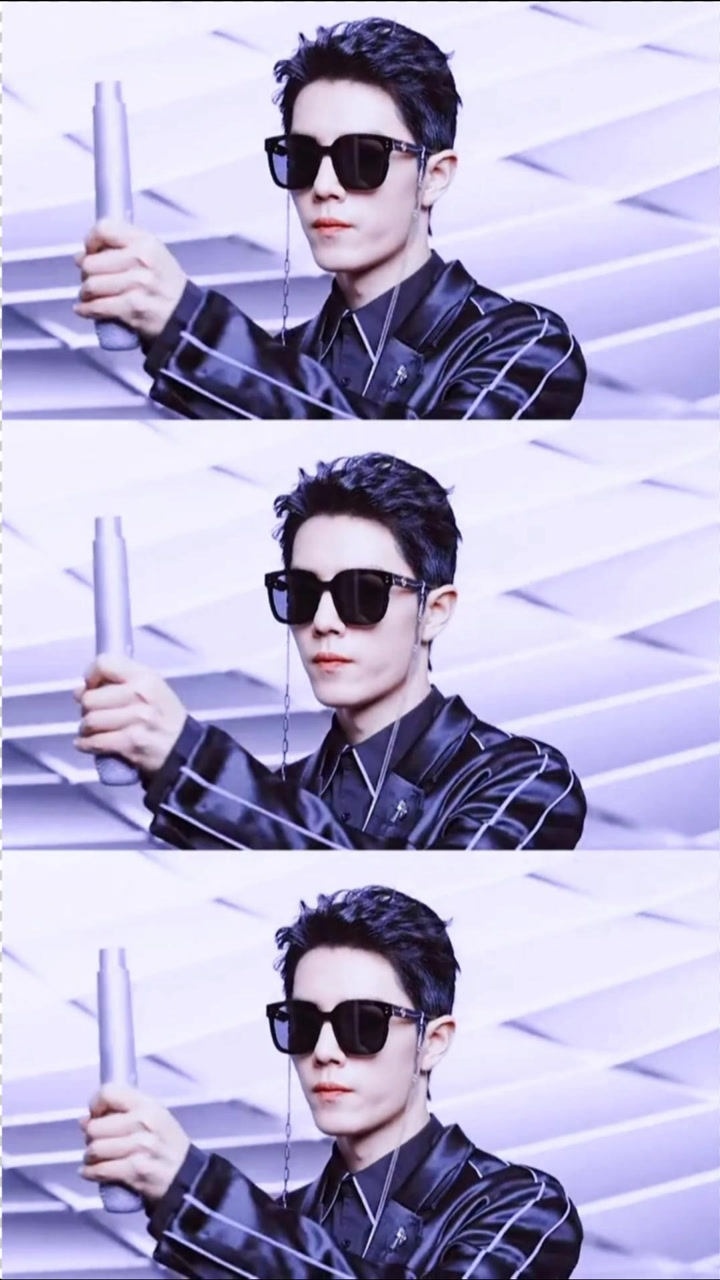 战哥代言墨镜广告里的肖战带着墨镜太帅了我心动了