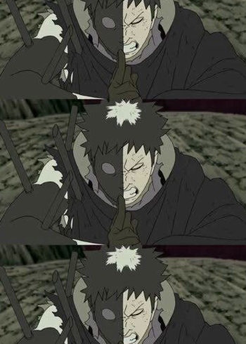 火影:水门刺杀带土,带土绝望,喊了一声老师后,绝望的化身六道