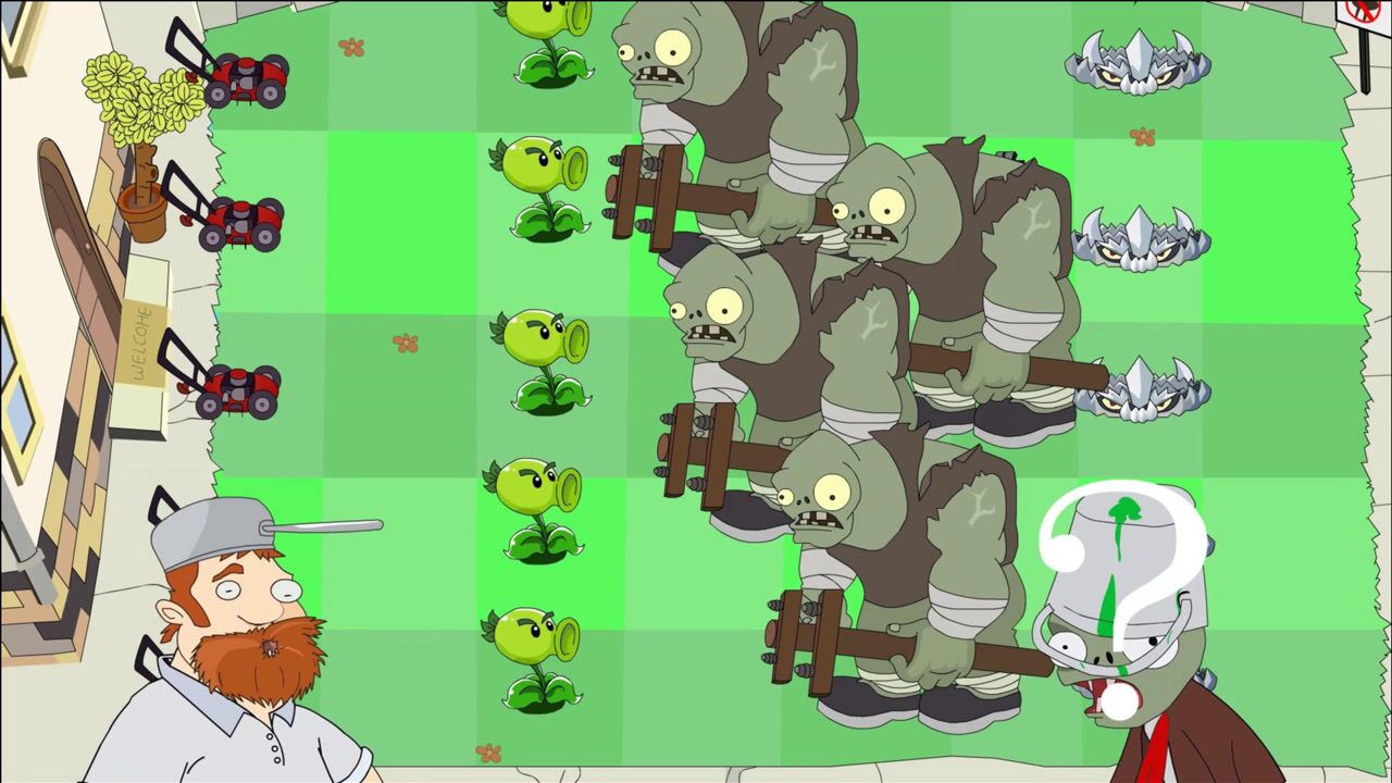 植物大战僵尸搞笑动画:巨人僵尸被小铲车滚巨人球