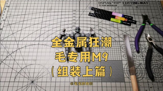 万代机甲模型,全金属狂潮,毛专用M9(组装上篇)