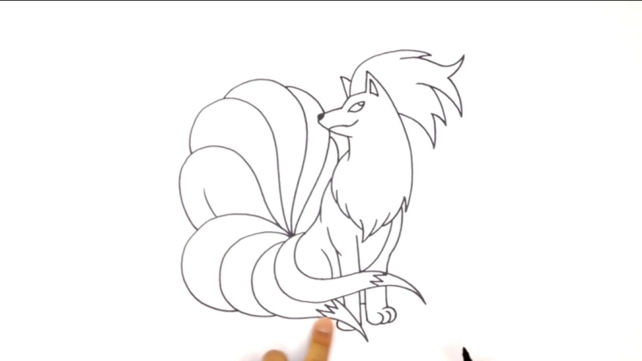 快拿起画笔,和我一起画九尾狐狸_138