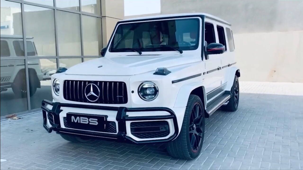 奔驰g63 mbs版,白色的大g真好看